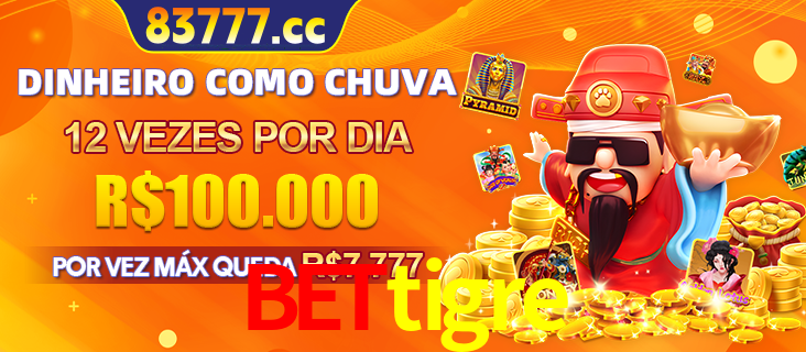 Banner do programa de recompensas Recomende para amigos do bettigre, detalhando os bônus por convidar amigos, com prêmios que chegam a R$288.888.